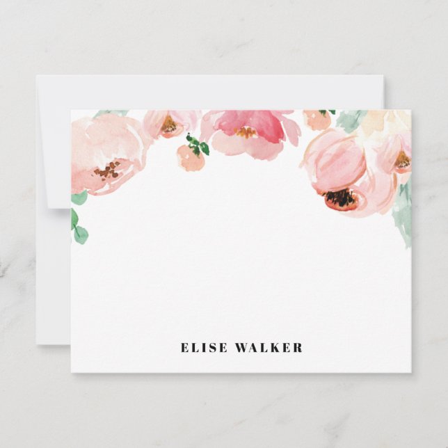 Invitation Papeterie personnalisée par | florale de ressort (Devant)