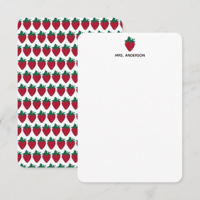 Invitation Papeterie personnalisée pour enseignant (Devant / Derrière)