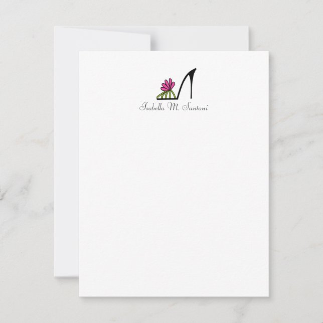 Invitation Papeterie personnelle de chaussures, 4,25x5,5 (Devant)