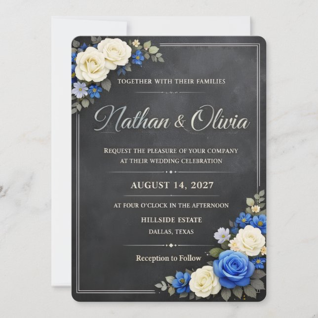 Invitation #PapeterieDesign #CartesSurMesure #MariageInspirat (Devant)