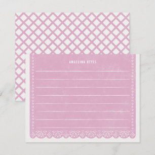 Invitation Papier à papier cousu bannière - Lilac