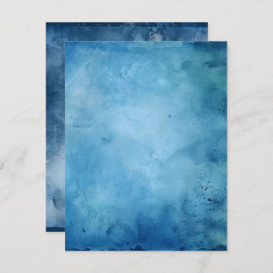 Invitation Papier à rebut bleu écorce à imprimer