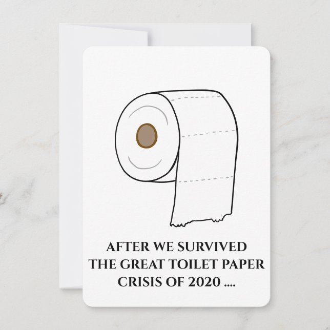 Invitation Papier de toilette Proposition Funny Groomsman (Devant)
