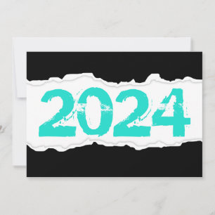Invitation papier déchirée en 2024