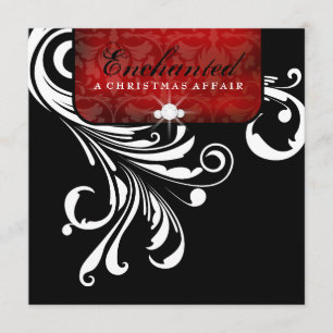 Invitation Papier métallique 311-Enchantée Rouge Swanky