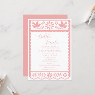 Invitation Papier mexicain Picado Cielito Lindo Baby shower