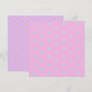 Invitation Papier Pastel Rainbow Sunbursts & Stars
