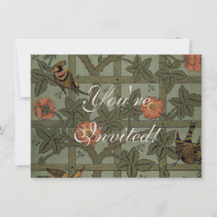 Invitation Papier peint en treillis de William Morris