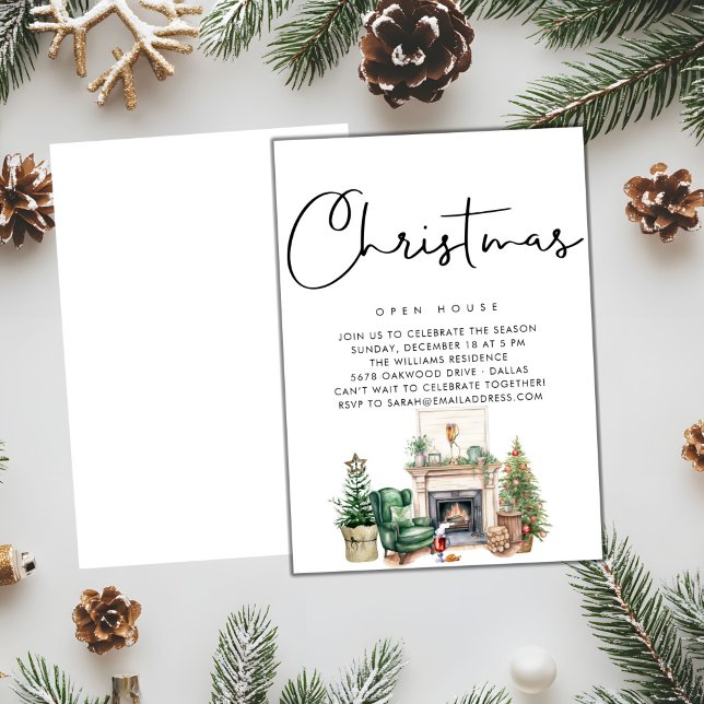 Invitation PAPIER | Winter Wonderland Foyer de Noël (Créateur téléchargé)