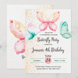 Invitation papillon
