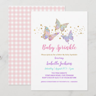 Invitation Papillon Bébé