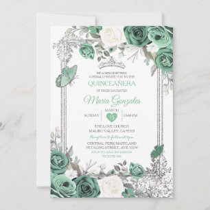 Invitation Papillon coing Dusty Vert Mexicain Charra Mis