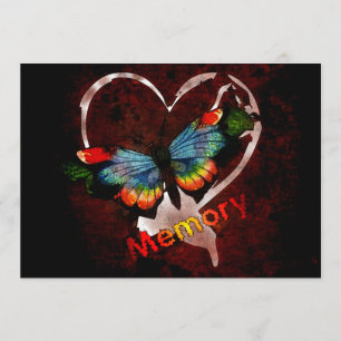 Invitation Papillon de mémoire