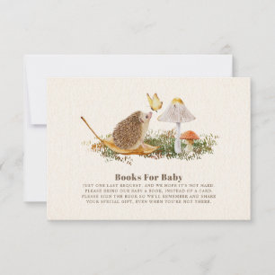 Invitation Papillon Hérisson Champignons Livres Pour Baby sho