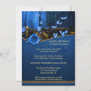 Invitation Papillon magique Votre Photo Post Mariage