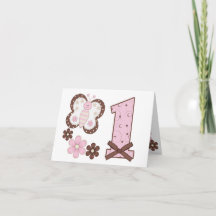 Papillon rose premier anniversaire Renouvellement 
