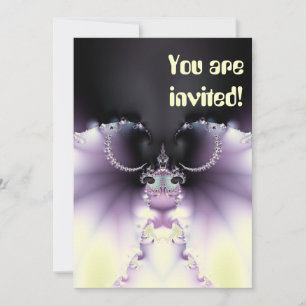 Invitation Papillon Violet
