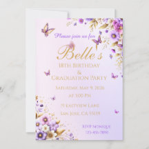 Papillon Violet 18e Anniversaire et Remise de Dipl
