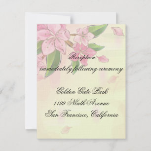 Invitation Papillons aux fleurs de cerisier d'aquarelle