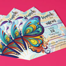 Papillons colorés | Brunch pour maman