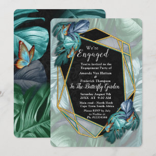 Invitation Papillons du Paradis/Tropical Turquoise Splash