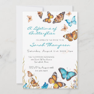 Invitation Papillons en Fleurs Papillons Toujours Papillons d
