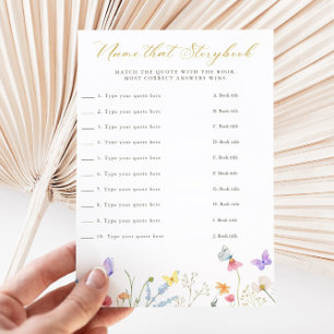Invitation Papillons enchantés Nom floral que Storybook