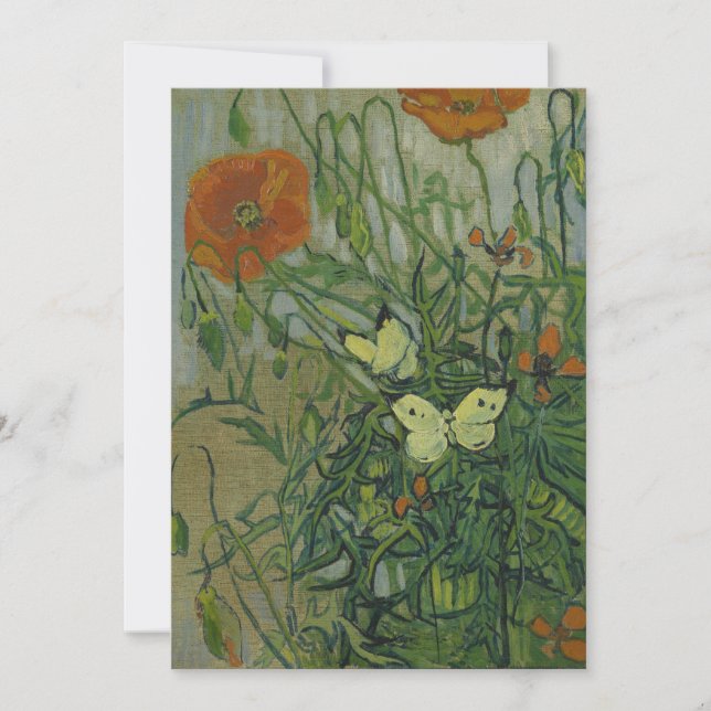 Invitation Papillons et papillons par Vincent van Gogh (Devant)