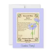 Paquet bleu de graine d'aster