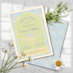 Invitation Paquet de graines de fleurs Mariage tiré à la main