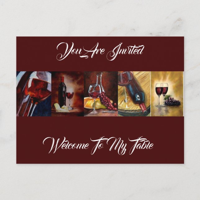 Invitation Par Carte Postale - Bienvenue Sur Mon T (Devant)