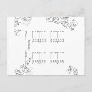 Invitation par carte postale Bunco
