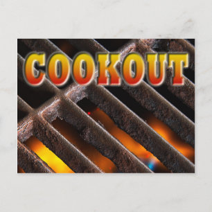 Invitation par carte postale de cuisine