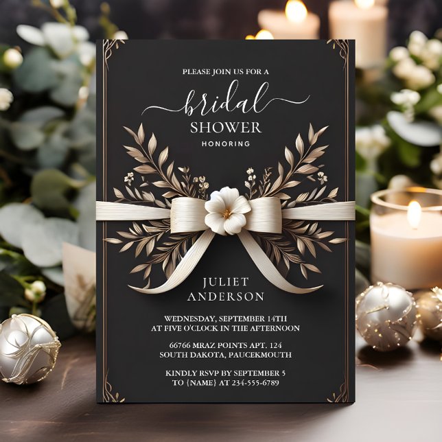 Invitation Par Corde Mignonne Nous Tient La Fête des mariées  (Créateur téléchargé)