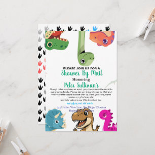 Invitation par courrier pour une Baby Shower avec 