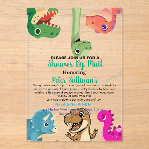 Invitation par courrier pour une Baby Shower avec 