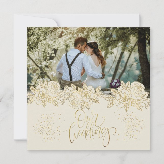 Invitation para boda personalizada con foto  (Devant)