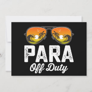 Invitation Para Hors Service Paraprofessionnel Dernier Jour D