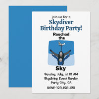 Parachutisme Atteint Le Ciel Fête D'anniversaire D
