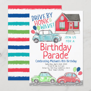 Invitation Parade d'anniversaire