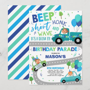 Invitation Parade D'Anniversaire Parade Bleue