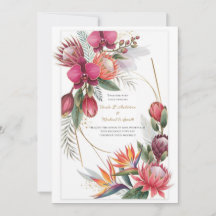 Paradis floral tropical Mariage or botanique 