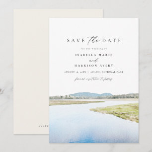 Invitation PARC NATIONAL DE L'ACADIE Aquarelle Enregistrer la