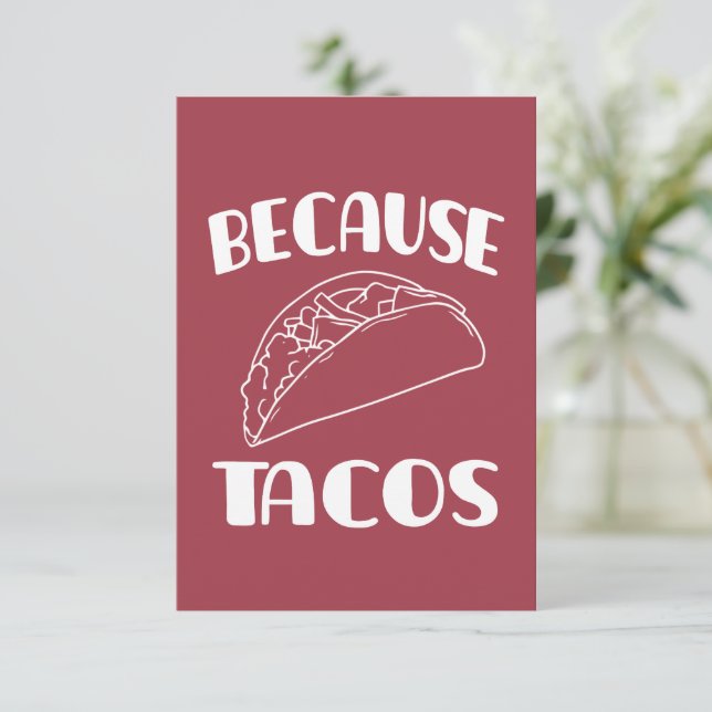 Invitation Parce que Tacos (Debout devant)