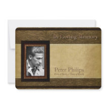 Parchemin en cuir Faux Service Photo Memorial