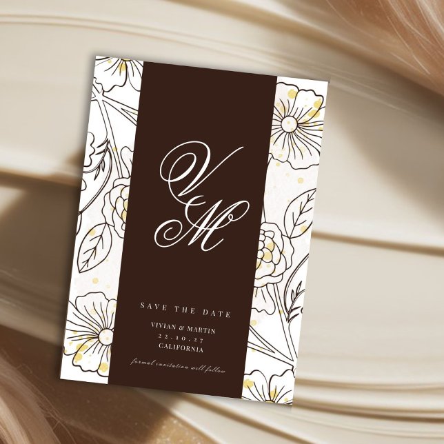 Invitation Parcourir sur l'amour Enregistrer la date (Créateur téléchargé)