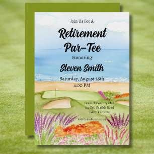 Invitation Parcours de golf de retraite au bord de la plage I