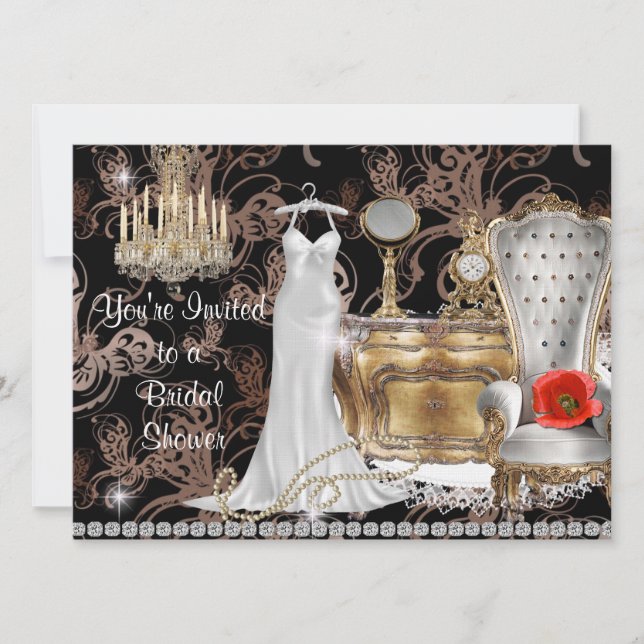 INVITATION PARFAITE À LA DOUCHE BRIDAL DE STYLE VI (Devant)