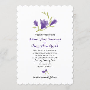 Invitation Parfum Freesia Petals MARIAGE