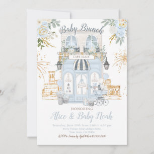 Invitation Paris Baby shower à thème